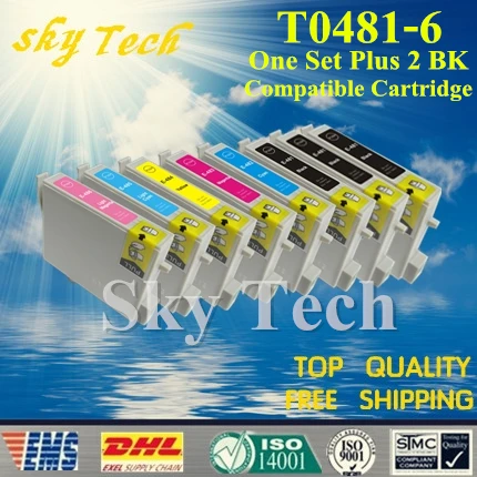 One set Plus Two BK Compatible Cartridge For T0481 - T0486 , For Epson R200 R220 R300 R300M R320 R340 RX500 RX600 RX620 RX640
One set Plus Two BK Compatible Cartridge For T0481 - T0486 , For Epson R200 R220 R300 R300M R320 R340 RX500 RX600 RX620 RX640