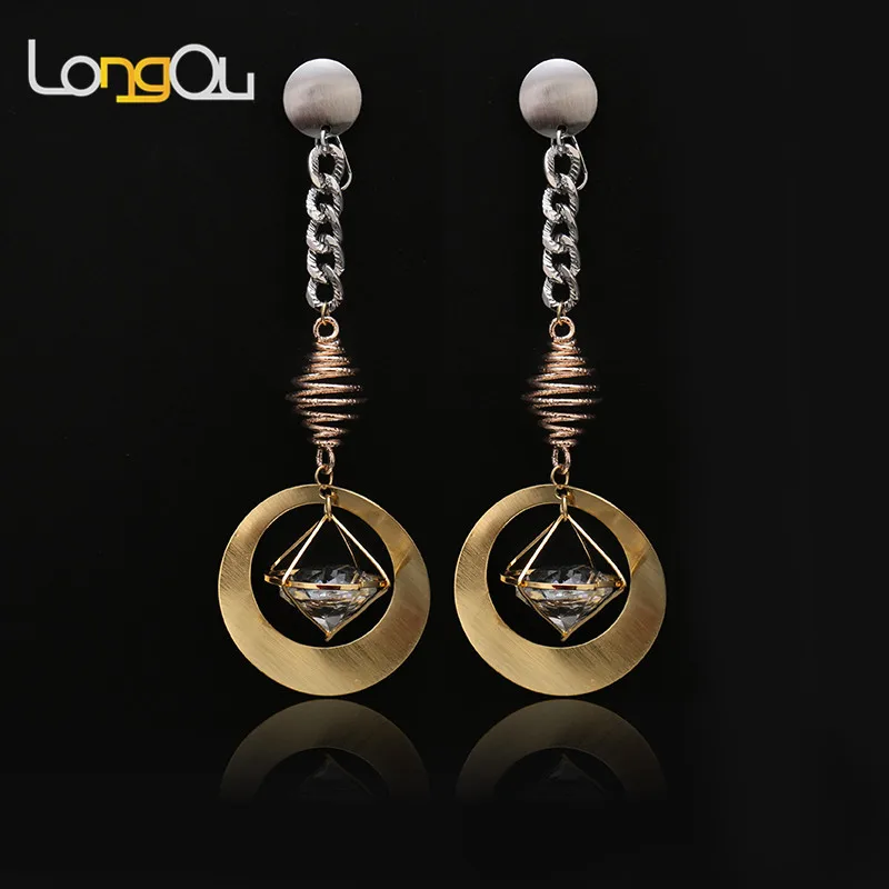 Vintage Antique Gold Crystal Circle Hollow Carving Dangle Earrings for Women Punk Alloy Drop Earrings Jewelry colorful Brinco
Vintage Antique Gold Crystal Circle Hollow Carving Dangle Earrings for Women Punk Alloy Drop Earrings Jewelry colorful Brinco