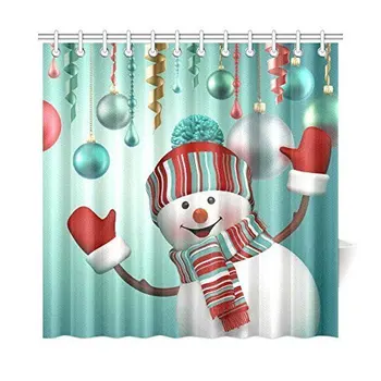 Shower Curtain Company Merry Christmas Snowman 72 x 72 inch Waterproof Polyester Fabric Bathroom Shower Curtain- Bathroom Decor
Shower Curtain Company Merry Christmas Snowman 72 x 72 inch Waterproof Polyester Fabric Bathroom Shower Curtain- Bathroom Decor