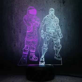 Game role LED lamp DARK VOYAGER and Skull Trooper 3D light mix dual color night lighting game fans best gifts super cool decor
Game role LED lamp DARK VOYAGER and Skull Trooper 3D light mix dual color night lighting game fans best gifts super cool decor