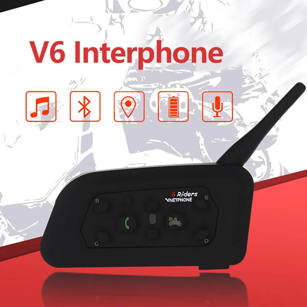 Multi-Interphone 1200M Motorcycle Bluetooth Helmet Intercom Wireless intercomunicador moto interfones headset for 6 Riders MP3
Multi-Interphone 1200M Motorcycle Bluetooth Helmet Intercom Wireless intercomunicador moto interfones headset for 6 Riders MP3