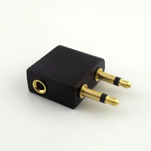 1pcs Gold 3.5mm Female to Dual 2x 3.5mm Male Mono Airplane Headphone Audio Adapter
1pcs Gold 3.5mm Female to Dual 2x 3.5mm Male Mono Airplane Headphone Audio Adapter