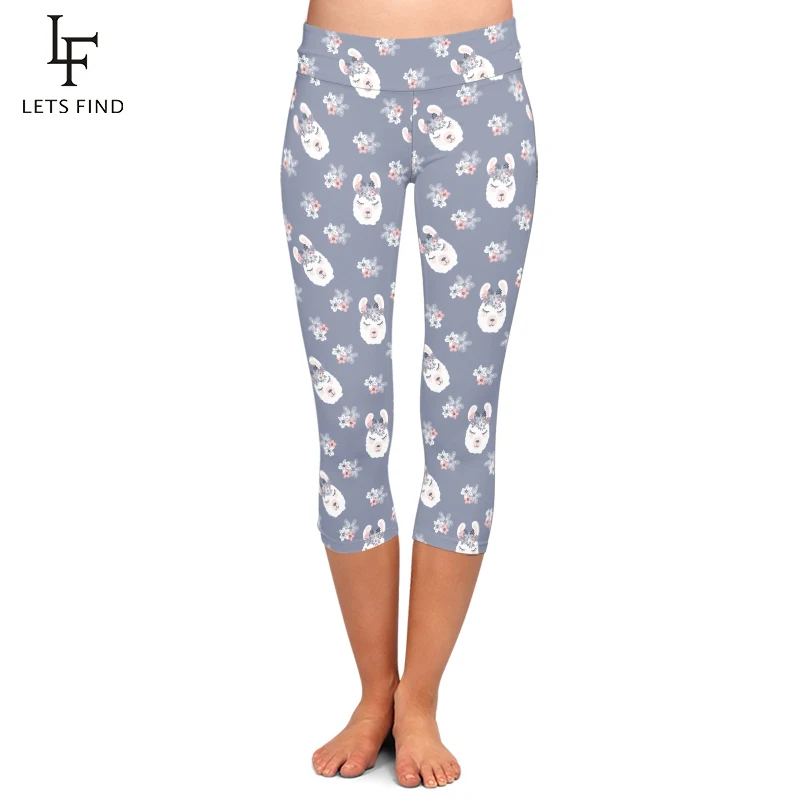 Summer Women High Waist Capri Legging Cartoon Alpaca Printing Fashion Elastic Mid-Calf Leggings Plus Size Casual Pants
Summer Women High Waist Capri Legging Cartoon Alpaca Printing Fashion Elastic Mid-Calf Leggings Plus Size Casual Pants