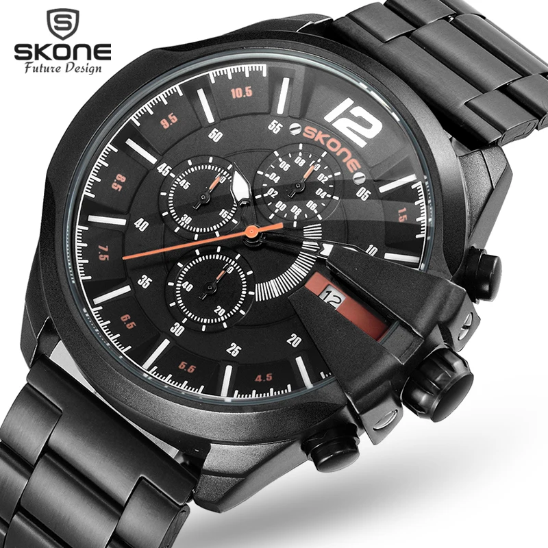 SKONE Sub Dial Work Chronograp Stainless Steel Strap Business Watch Quartz Luxury Sport Watch Men Brand Watch relogio masculino
SKONE Sub Dial Work Chronograp Stainless Steel Strap Business Watch Quartz Luxury Sport Watch Men Brand Watch relogio masculino