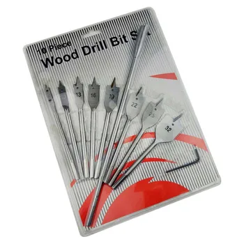 10pcs Three-point woodworking drill round handle Hexagonal handle woodworking puncher set Flat drill bit wood puncher
10pcs Three-point woodworking drill round handle Hexagonal handle woodworking puncher set Flat drill bit wood puncher