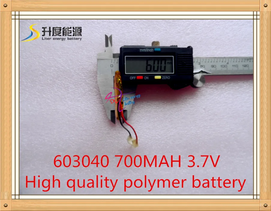 Литий-полимерный аккумулятор 603040 вместо 063040 3 7 в 700 мА · ч | Электроника