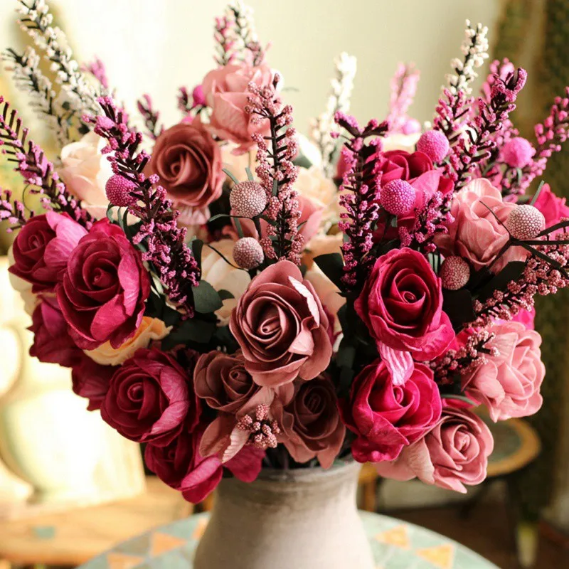 Multicolor Big Rose Pe Foam Flowers Artificial Rose Flower Wedding Bridal Bouquet Home Decor Rose Diy Scrapbooking Supplies
Multicolor Big Rose Pe Foam Flowers Artificial Rose Flower Wedding Bridal Bouquet Home Decor Rose Diy Scrapbooking Supplies