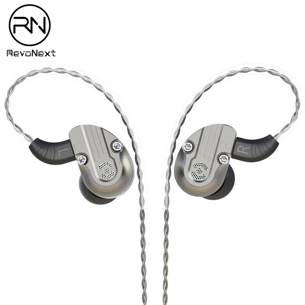 Внутриканальные наушники RevoNext NEX202 1DD + 1BA с корпусом из алюминиевого сплава Hi-Fi