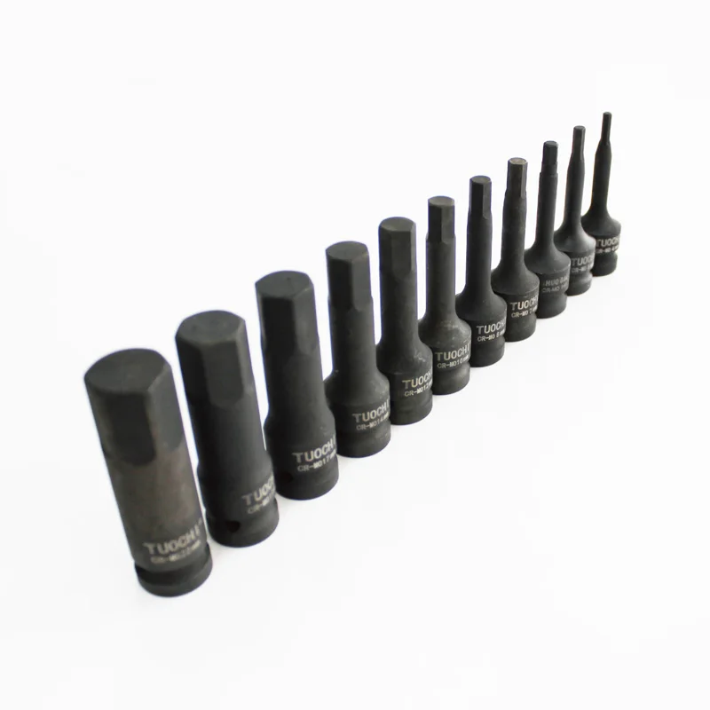 Pack of 11 pieces 1/2 inch drive long 78mm pneumatic impact hex bit socket set 4mm,5mm,6mm,7mm,8mm,10mm,12mm,14mm,17mm,19mm 22mm
Pack of 11 pieces 1/2 inch drive long 78mm pneumatic impact hex bit socket set 4mm,5mm,6mm,7mm,8mm,10mm,12mm,14mm,17mm,19mm 22mm