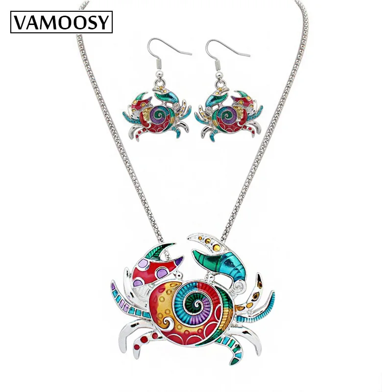 VAMOOSY Original Enamel Drop Dangle Long Big Crab Print Earrings for Women New Fashion Ocean Animal Jewelry Girl Accessories
VAMOOSY Original Enamel Drop Dangle Long Big Crab Print Earrings for Women New Fashion Ocean Animal Jewelry Girl Accessories