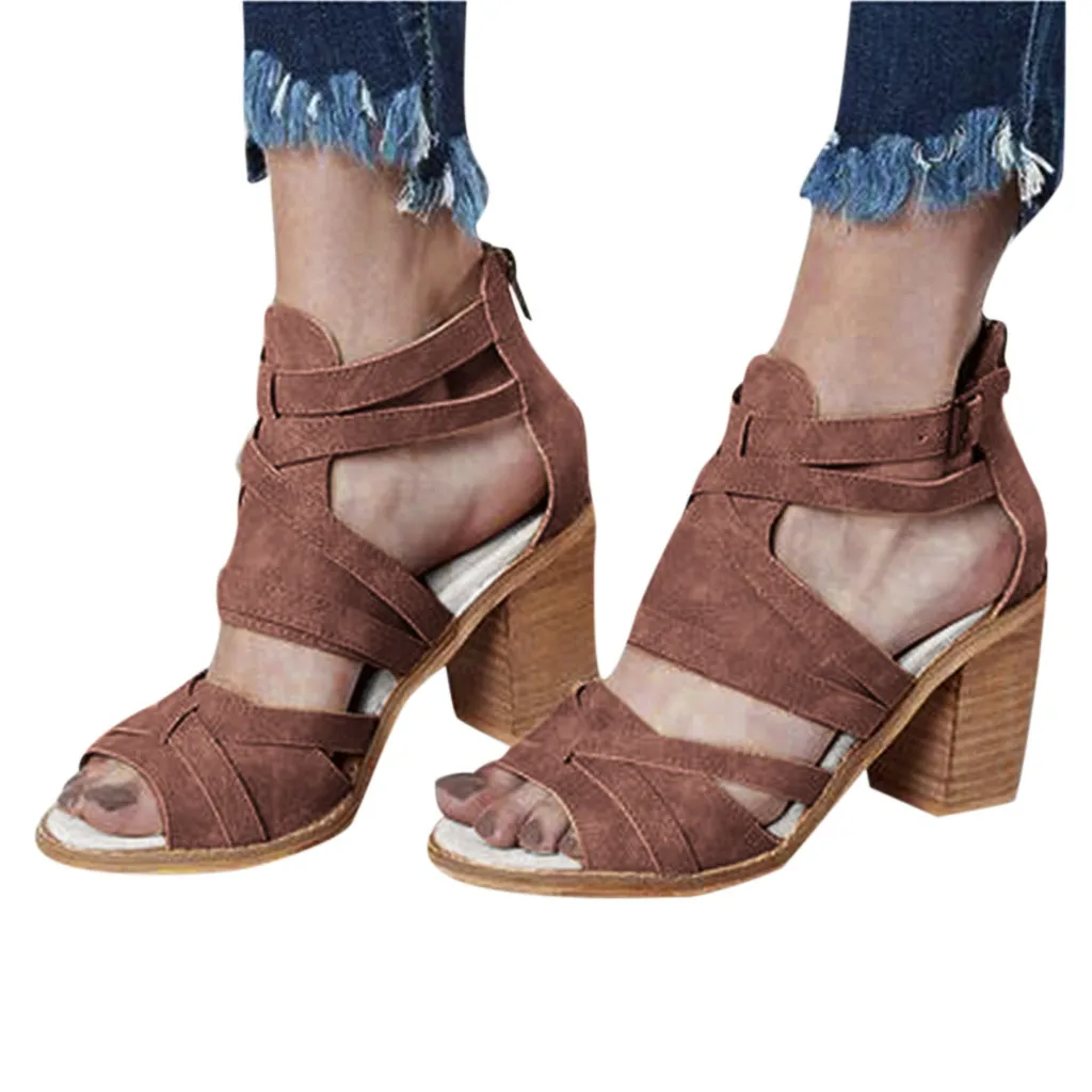 JAYCOSIN Women Open Toe Vintage Buckle Strap Heel Peep Toe Chunky Heel Sandals Casual Shoes Women Heel Shoes Large Size Sandal
JAYCOSIN Women Open Toe Vintage Buckle Strap Heel Peep Toe Chunky Heel Sandals Casual Shoes Women Heel Shoes Large Size Sandal