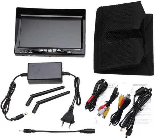 

High Quality RC732-DVR All-in-one 7in 800*480 HD LCD FPV Monitor Built-in Battery and 32CH 5.8G Wireless Diversity Receiver