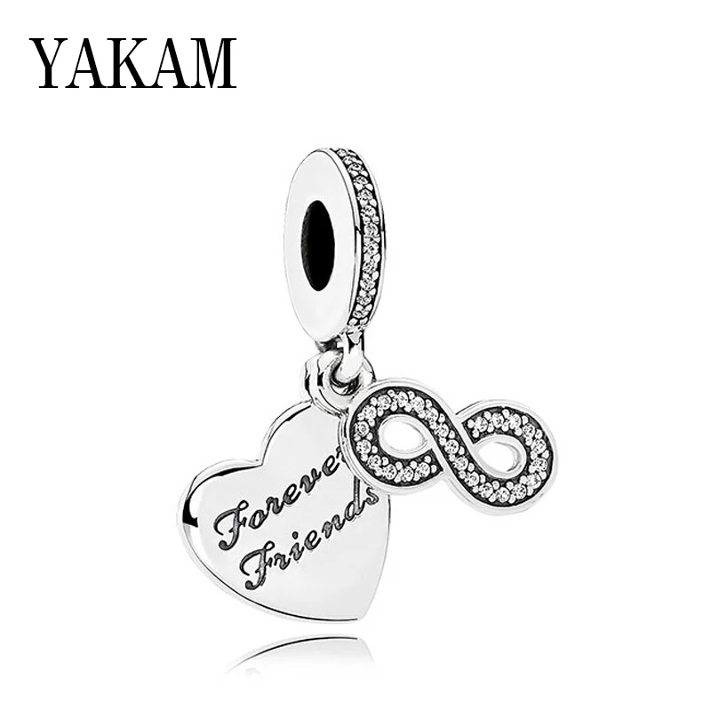 Fit Pandora Charms Bracelet DIY Clear CZ Horizontal Number 8 Infinite Pendant Letter Forever Friends Heart Dangle Femme Pulseira
Fit Pandora Charms Bracelet DIY Clear CZ Horizontal Number 8 Infinite Pendant Letter Forever Friends Heart Dangle Femme Pulseira