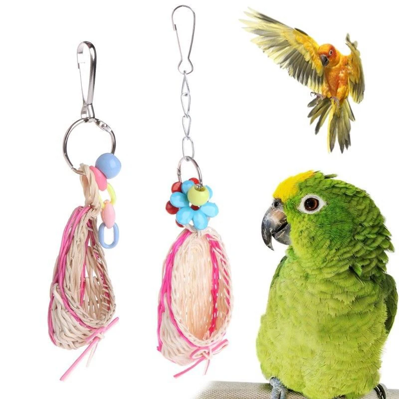 Cute Birds Toy Natural Mini Straw Slipper Pendant Bird Parrot Hanging Toy Parrot Weaving Toy Pet Products
Cute Birds Toy Natural Mini Straw Slipper Pendant Bird Parrot Hanging Toy Parrot Weaving Toy Pet Products