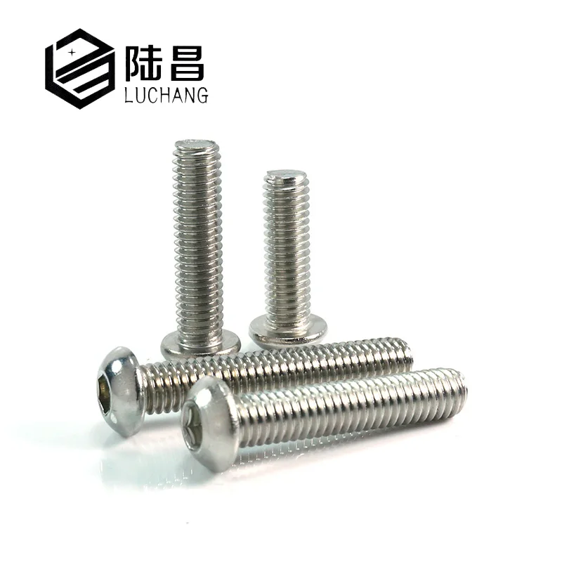 LuChang Stainless Steel 304 Round Head Cap Screws Mushroom Hexagon Socket Button Head Screw Bolt Furniture Fastener M3* 5mm/6mm
LuChang Stainless Steel 304 Round Head Cap Screws Mushroom Hexagon Socket Button Head Screw Bolt Furniture Fastener M3* 5mm/6mm