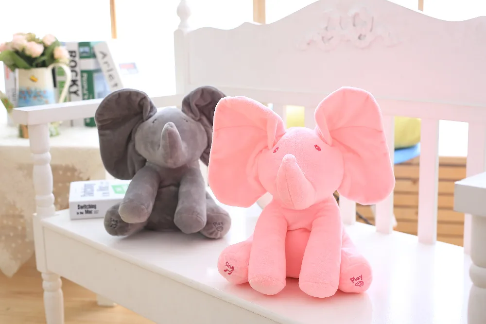 musical elephant stuffed animal