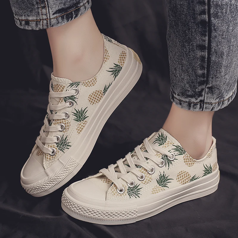 2019 Spring Tenis Feminino Lace-up Shoes Woman Canvas Female Shoes Casual Women Shoes Pineapple Print Sneakers Zapatillas Mujer
2019 Spring Tenis Feminino Lace-up Shoes Woman Canvas Female Shoes Casual Women Shoes Pineapple Print Sneakers Zapatillas Mujer