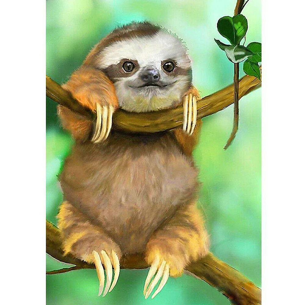 DIY 5D Diamond Embroidery Cross Stitch Animal Cute Sloth Full Square Round Diamond Painting Home Decor 05
DIY 5D Diamond Embroidery Cross Stitch Animal Cute Sloth Full Square Round Diamond Painting Home Decor 05