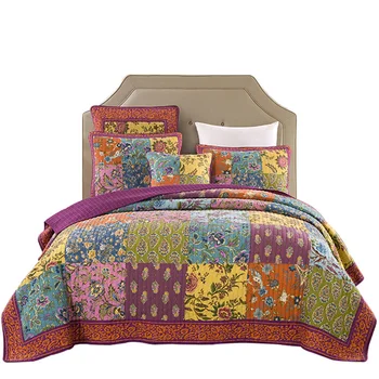 American Patchwork Bedspread Quilt Set 3pcs Vintage Print Quilted Coverlet Handmade Quilts Bed Covers King Queen Full Size
American Patchwork Bedspread Quilt Set 3pcs Vintage Print Quilted Coverlet Handmade Quilts Bed Covers King Queen Full Size