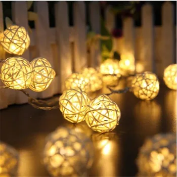 20 Luminaria Led Rattan Balls Fairy String Decorative Lights Battery Operated Christmas Outdoor Patio Garland Wedding Decoration
20 Luminaria Led Rattan Balls Fairy String Decorative Lights Battery Operated Christmas Outdoor Patio Garland Wedding Decoration
