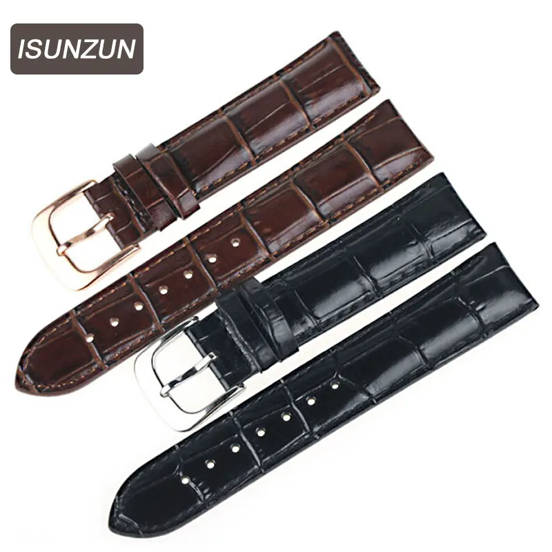 Мужские и женские часы ISUNZUN ремешки для Tissot часов из натуральной кожи StrapT085 T085407/410