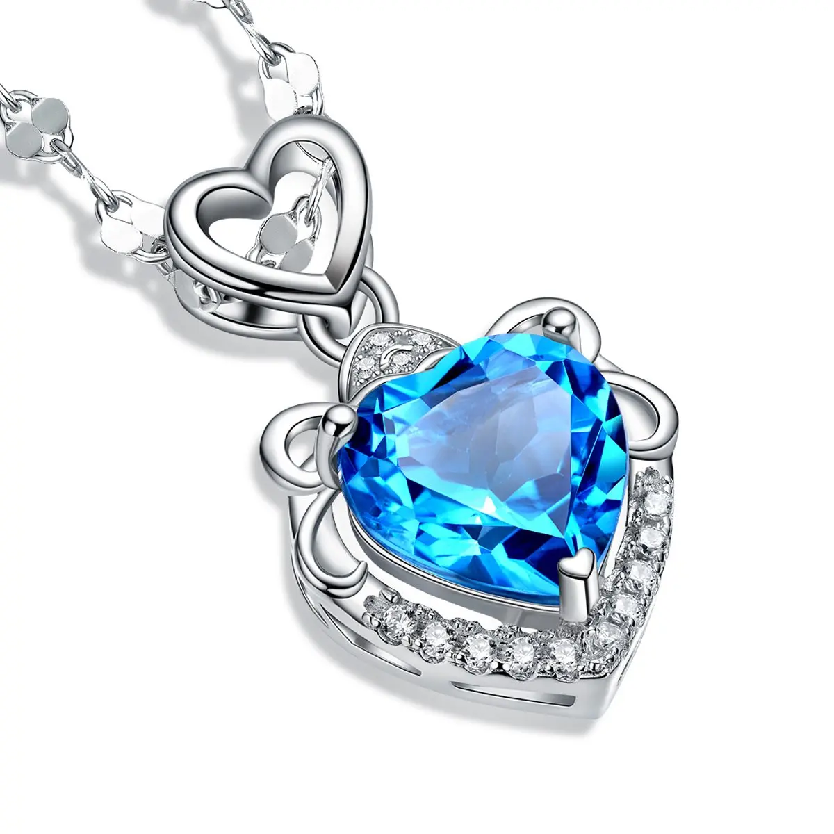 RUOYE New 2016 Fashion Luxury Purple Blue Crystal Necklace Pendants Women Love Heart Design Amethyst Girl Gift Silver Jewelry
RUOYE New 2016 Fashion Luxury Purple Blue Crystal Necklace Pendants Women Love Heart Design Amethyst Girl Gift Silver Jewelry