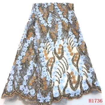High Quality Sequins African cord Lace Fabric with Beads Nigerian Lace Fabric For Women Hot Selling French Lace FabricHX1736-1
High Quality Sequins African cord Lace Fabric with Beads Nigerian Lace Fabric For Women Hot Selling French Lace FabricHX1736-1