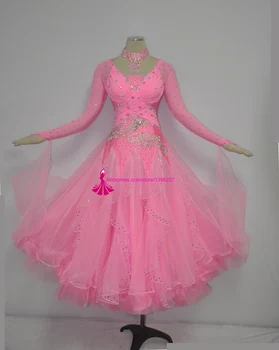 Waltz Dance Costume High Quality Pink Color Long Sleeve Flamenco Modern Ballroom Competition Dancing Dresses Women
Waltz Dance Costume High Quality Pink Color Long Sleeve Flamenco Modern Ballroom Competition Dancing Dresses Women
