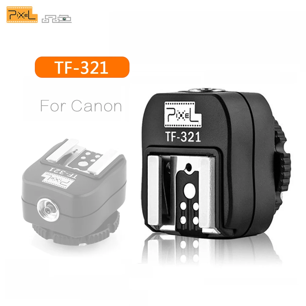Pixel TF-321 TTL Flash Hot Shoe Hotshoe Adapter Converter For Canon 580EX 550EX 600D 700D 70D 6D 60D 550D 5D Camera and Flashgun
Pixel TF-321 TTL Flash Hot Shoe Hotshoe Adapter Converter For Canon 580EX 550EX 600D 700D 70D 6D 60D 550D 5D Camera and Flashgun