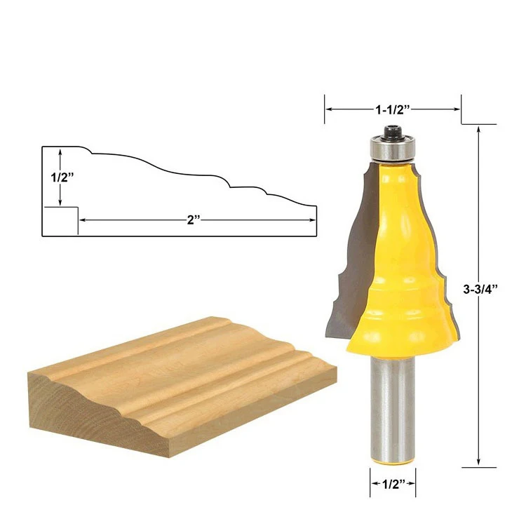 free shipping 1pc 1/2" Shank Large Elegant Picture Frame Molding Router Bit door knife Woodworking cutter Tenon Cutter for Woodw
free shipping 1pc 1/2" Shank Large Elegant Picture Frame Molding Router Bit door knife Woodworking cutter Tenon Cutter for Woodw