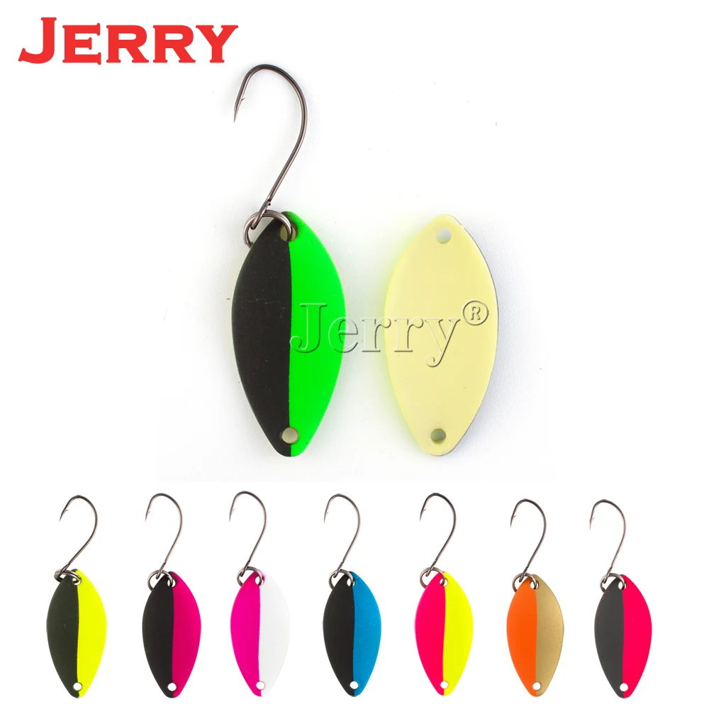 Jerry mini spinning fishing lures brass trout spoons wide wobbler spinner bait flower pesca freshwater fishing bait hard bait
Jerry mini spinning fishing lures brass trout spoons wide wobbler spinner bait flower pesca freshwater fishing bait hard bait