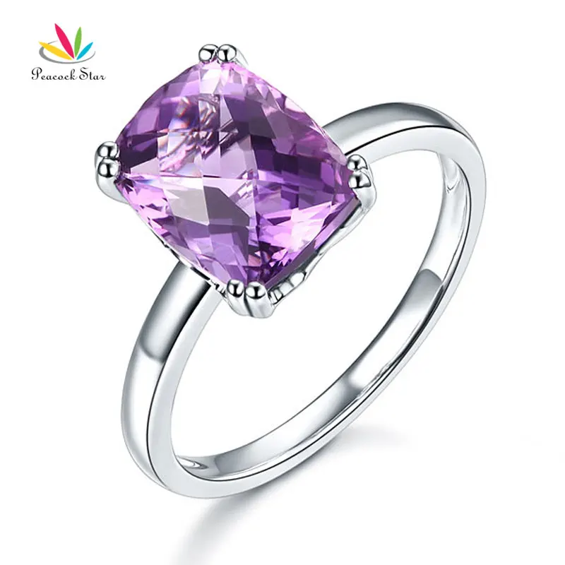 Peacock Star Fine 14K White Gold Wedding Promise Anniversary Engagement Ring Purple Amethyst
Peacock Star Fine 14K White Gold Wedding Promise Anniversary Engagement Ring Purple Amethyst