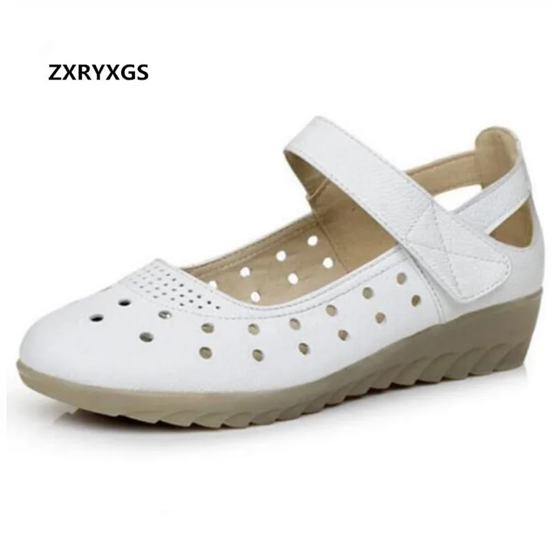 2019 New Cowhide Hollow Summer Women Sandals Wedges Large Size Comfortable Women Shoes Sandals White Nurse Shoes Casual Sandals
2019 New Cowhide Hollow Summer Women Sandals Wedges Large Size Comfortable Women Shoes Sandals White Nurse Shoes Casual Sandals