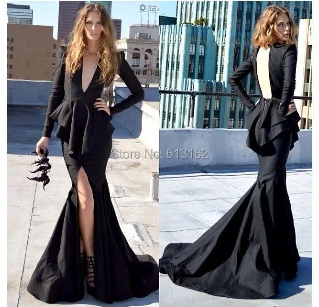 Top Fashion Michael Deep V Neck High Slit Vestido Longo Black Sexy Evening Gowns New Backless Prom Dresses
Top Fashion Michael Deep V Neck High Slit Vestido Longo Black Sexy Evening Gowns New Backless Prom Dresses
