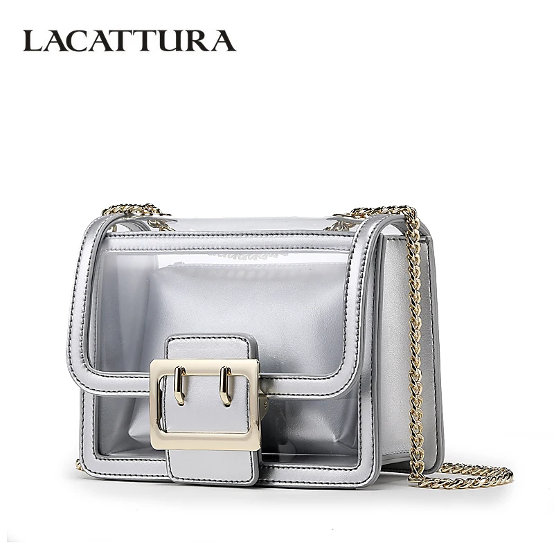 LACATTURA Luxury Handbags Mini Transparent Jelly Bag Women Messenger Bags Ladies Chain Shoulder Bag Fashion Crossbody for Girls
LACATTURA Luxury Handbags Mini Transparent Jelly Bag Women Messenger Bags Ladies Chain Shoulder Bag Fashion Crossbody for Girls