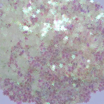 Clear Iridescent Star Glitter - 50gramsSpangle Shape With Colorful Pink Light Tints,Specular Luster Glitter for nail Art
Clear Iridescent Star Glitter - 50gramsSpangle Shape With Colorful Pink Light Tints,Specular Luster Glitter for nail Art