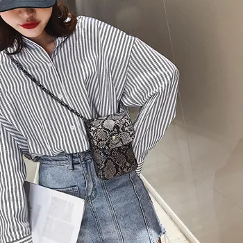 Fashion Women Versatile Outdoor Hasp Serpentine Pattern Messenger Bag Satchels Chest Waist Phone Bag Humanized Design Women Bags
Fashion Women Versatile Outdoor Hasp Serpentine Pattern Messenger Bag Satchels Chest Waist Phone Bag Humanized Design Women Bags