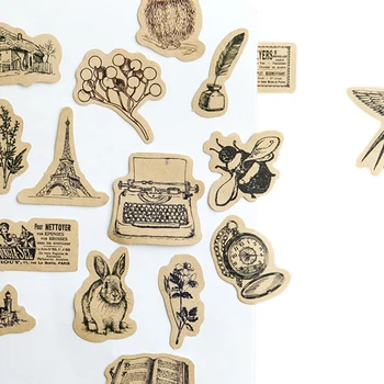 46pcs/box Kawaii Vintage Small animals Diary Handmade Paper Label Sealing Scrapbooking Decorative DIY Stickers Stationery
46pcs/box Kawaii Vintage Small animals Diary Handmade Paper Label Sealing Scrapbooking Decorative DIY Stickers Stationery