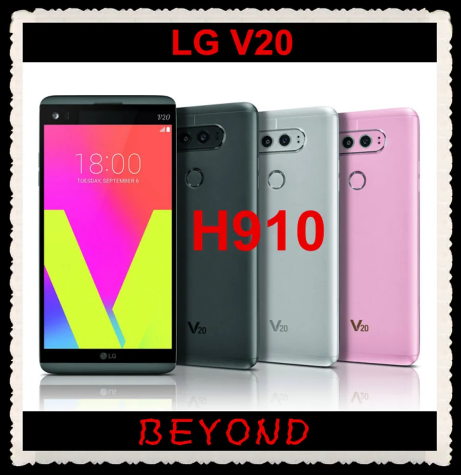 LG V20 H910 Original Unlocked GSM 4G LTE Android Quad Core RAM 4GB ROM 64GB 5.7" Dual 16MP Cell Phone 3200mAh Snapdragon 820
LG V20 H910 Original Unlocked GSM 4G LTE Android Quad Core RAM 4GB ROM 64GB 5.7" Dual 16MP Cell Phone 3200mAh Snapdragon 820