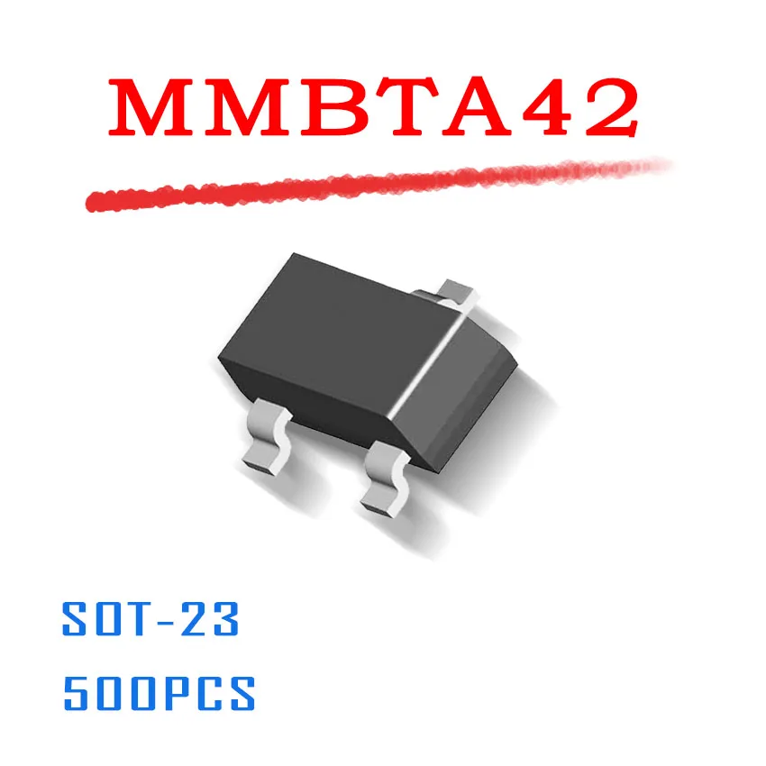 Источник питания MMBTA42 SOT-23 500 шт SMD MMBTA42LT1G 300mA 0.3A 300V NPN данные внутри SOT23 высокое