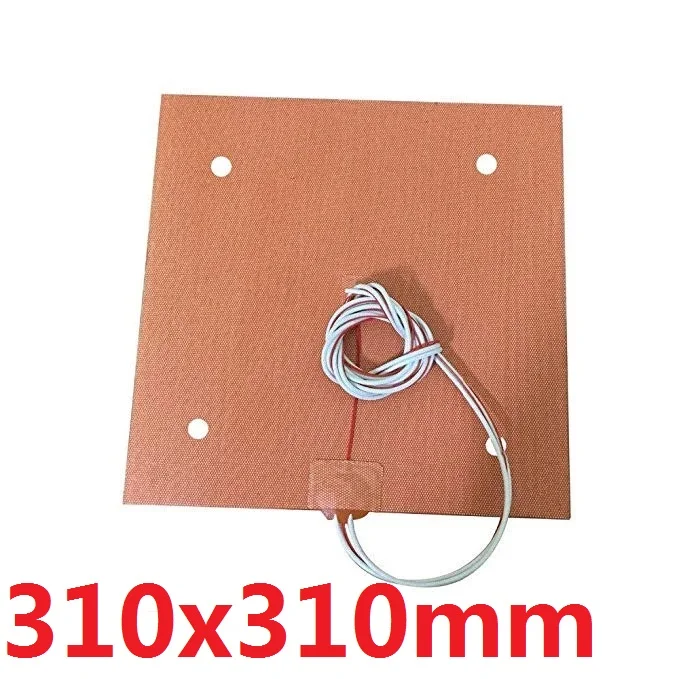 USA Material! CR10 Silicone Heater Pad 310x310mm for CR-10 3D Printer Bed w/Screw Holes, Adhesive Backing + Sensor (120V)
USA Material! CR10 Silicone Heater Pad 310x310mm for CR-10 3D Printer Bed w/Screw Holes, Adhesive Backing + Sensor (120V)