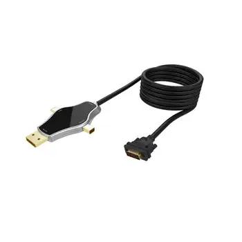 3 In 1 Multi-Function Converter Supports Usb3.1 Type C+Dp+Mini Dp To Dvi Signal Output Usb-C Cable Adapter For Macbook(1.8M)
3 In 1 Multi-Function Converter Supports Usb3.1 Type C+Dp+Mini Dp To Dvi Signal Output Usb-C Cable Adapter For Macbook(1.8M)