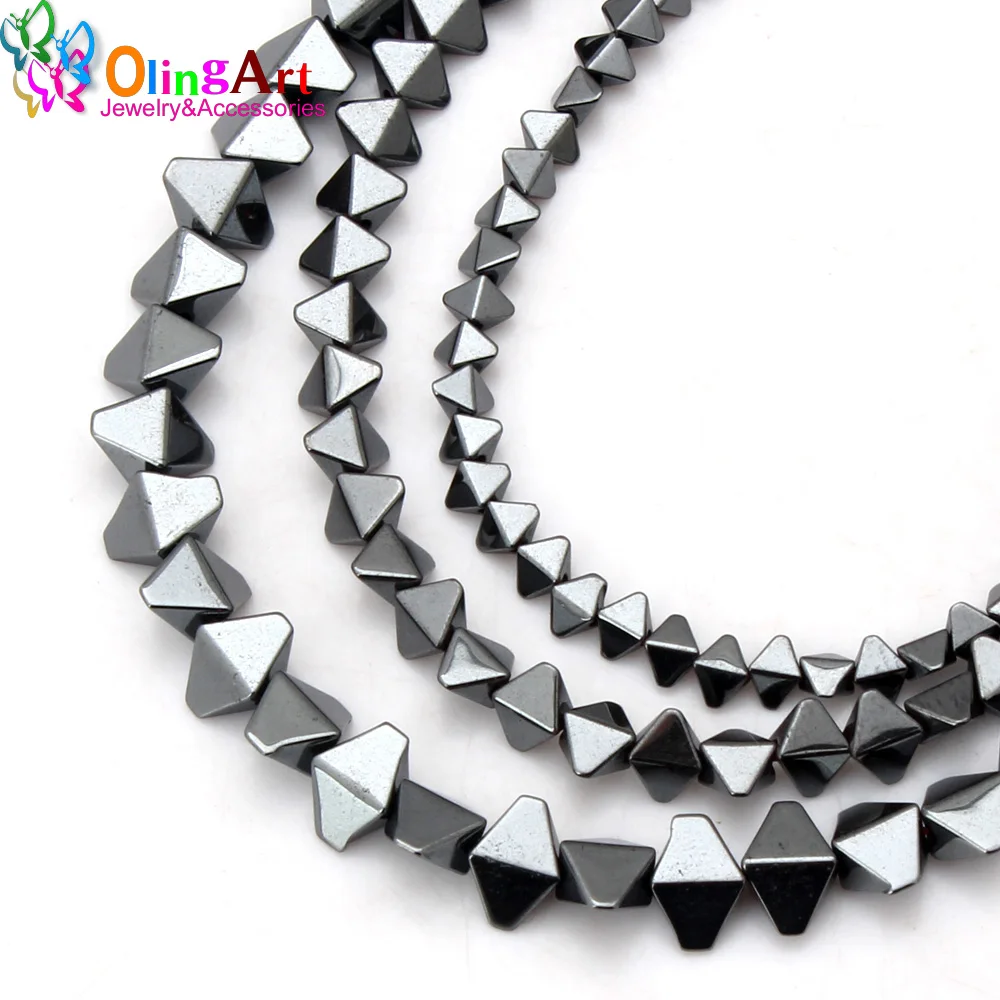 OlingArt 4MM/6MM/8MM Double-sided triangle Beads AAA quality Natural Hematite Stone DIY Necklace/Bracelet/earring Jewelry Making
OlingArt 4MM/6MM/8MM Double-sided triangle Beads AAA quality Natural Hematite Stone DIY Necklace/Bracelet/earring Jewelry Making