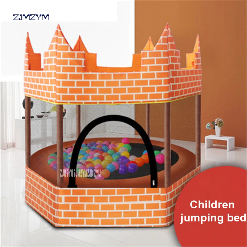 1.5M Diameter Round Kids Mini Trampoline Enclosure Net Pad Rebounder Outdoor Exercise orange Castle trampoline 150kg Load-beare
1.5M Diameter Round Kids Mini Trampoline Enclosure Net Pad Rebounder Outdoor Exercise orange Castle trampoline 150kg Load-beare