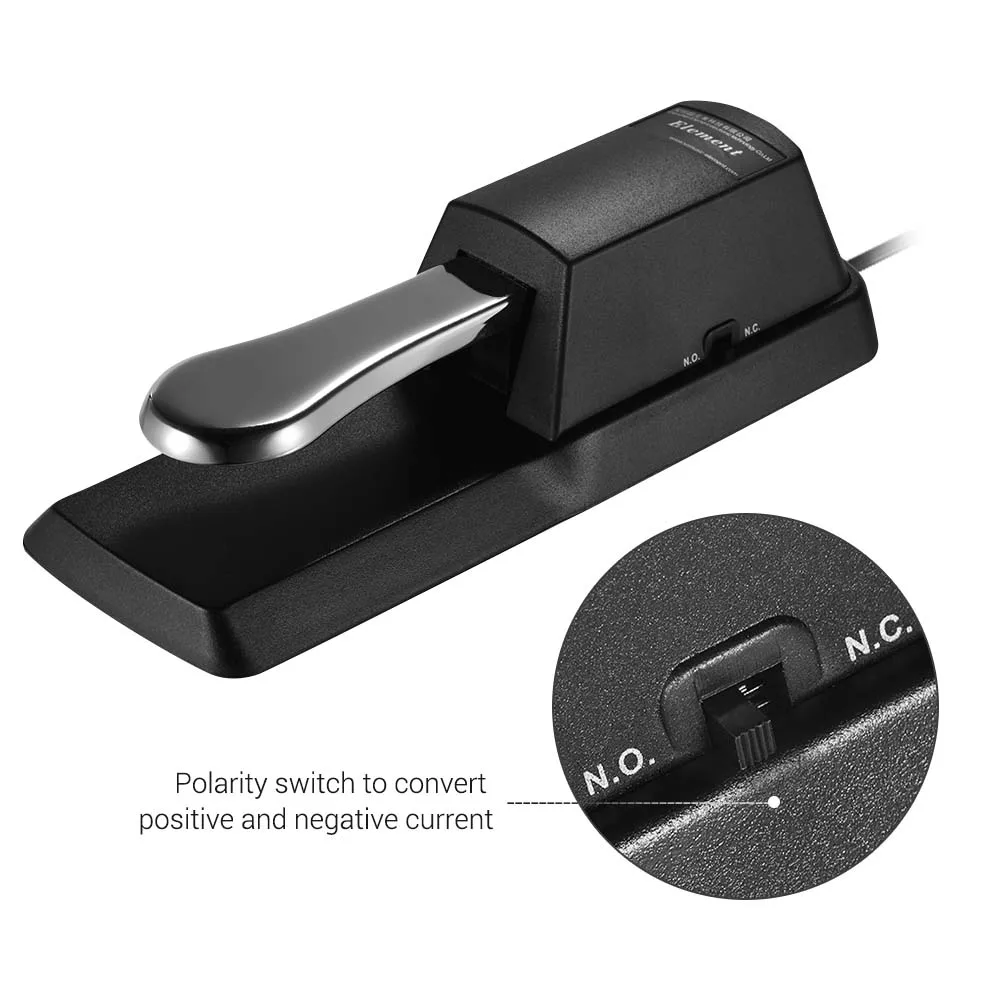 Sustain Pedal Piano Keyboard Damper Pedal 6.35mm Plug for Electronic Organ MIDI Keyboards Digital Pianos
Sustain Pedal Piano Keyboard Damper Pedal 6.35mm Plug for Electronic Organ MIDI Keyboards Digital Pianos