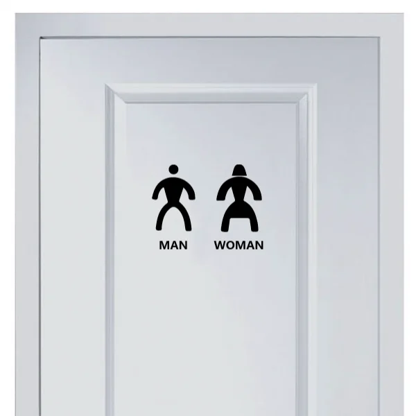Marks for Men and Women's Toilet Vinyl Sticker Fashion for Cafe Hotel Toilets Shop Office Home Door Decor Wall Stickers
Marks for Men and Women's Toilet Vinyl Sticker Fashion for Cafe Hotel Toilets Shop Office Home Door Decor Wall Stickers