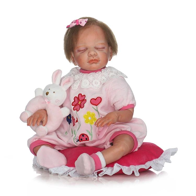 Bebe NPK high-end silicone doll reborn real sleeping newborn girl fake baby dolls with rattle pink pillow bonecas kids toys
Bebe NPK high-end silicone doll reborn real sleeping newborn girl fake baby dolls with rattle pink pillow bonecas kids toys