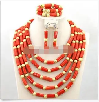 Handmade African Wedding Coral Beads Necklace Set,Fashion Woman Jewelry Set
Handmade African Wedding Coral Beads Necklace Set,Fashion Woman Jewelry Set