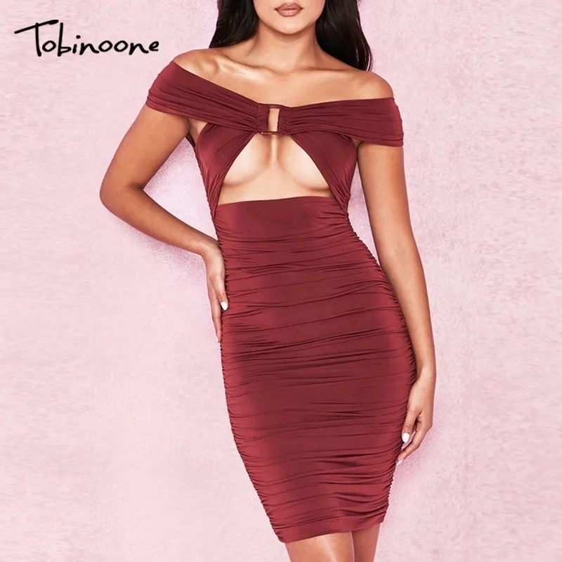 Tobinoone Off Shoulder Summer Dress Women Elegant Vestido Fashion Pleated Cotton Bodycon Red Dress Party Casual Sexy Dresses
Tobinoone Off Shoulder Summer Dress Women Elegant Vestido Fashion Pleated Cotton Bodycon Red Dress Party Casual Sexy Dresses