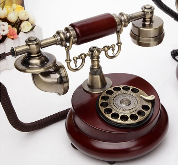 Old fashioned rotary table fashion antique rustic vintage Wood household telephone
Old fashioned rotary table fashion antique rustic vintage Wood household telephone